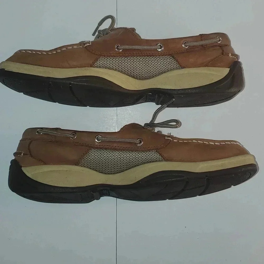 Sperry Intrepid 2 Eye Boat Shoe Moc Silhouette Dark Tan Sz 11.5 M Mens - Picture 8 of 12